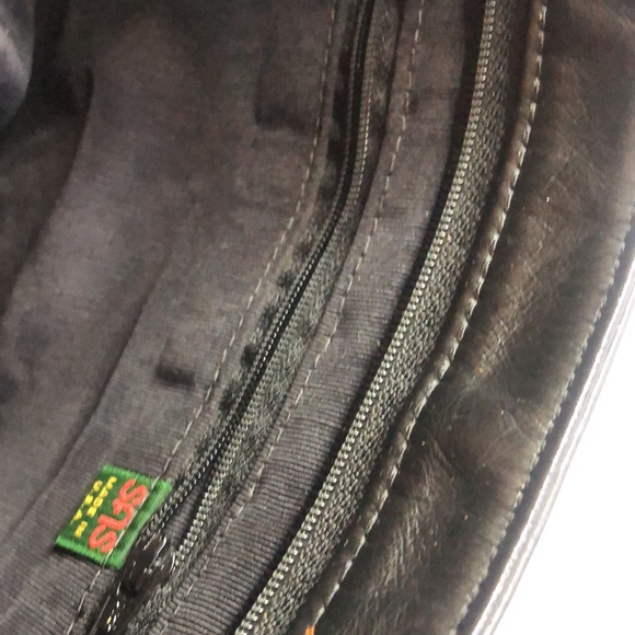 Woman’s Y2k Black leather SAS classy medium handbag purse - Picture 2 of 12